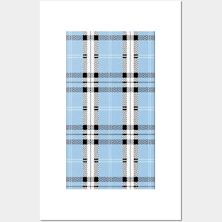 Blue Plaid Phone Case Posters and Art